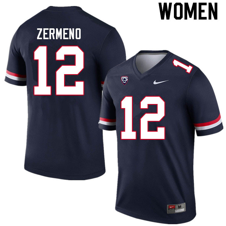 Women #12 Brayden Zermeno Arizona Wildcats College Football Jerseys Sale-Navy - Click Image to Close